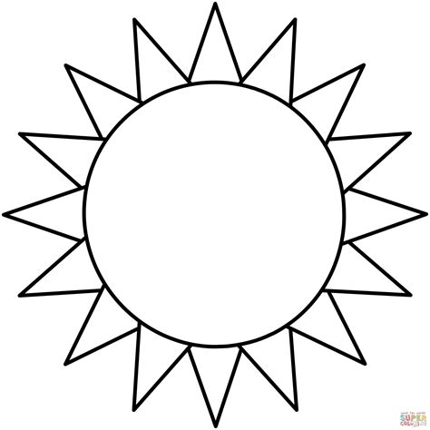 Sun coloring page | Free Printable Coloring Pages