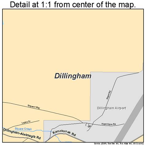 Dillingham Alaska Street Map 0218950