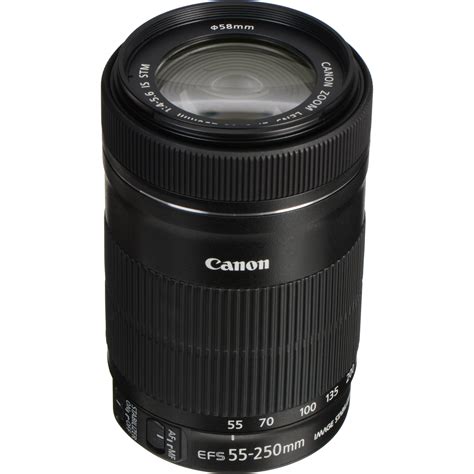 Used Canon EF-S 55-250mm f/4-5.6 IS STM Lens 8546B002 B&H Photo