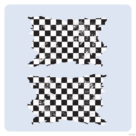 Rustic Checkered Flag Svg