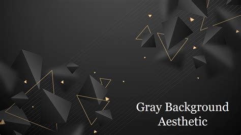 Download Aesthetic Gray Background PowerPoint Template