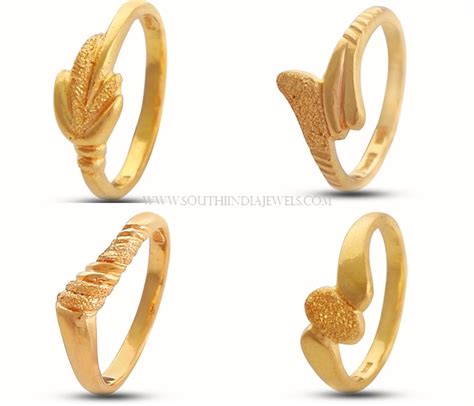 Gold Ring Designs for Female - South India Jewels