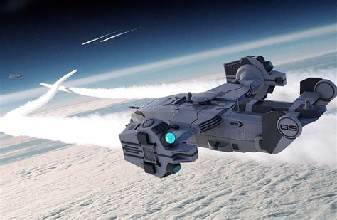 SF Sci-fi futuristic Dropship 3D model | CGTrader