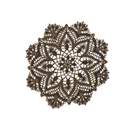 Antique Black Laser Cut Doily #128 | Stewart Dollhouse Creations