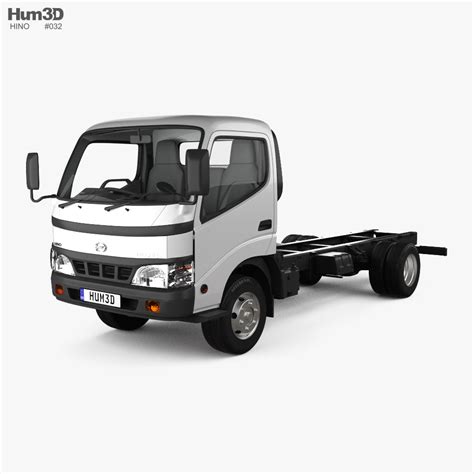 Hino Dutro Standard Cab Chassis with HQ interior 2013 3D model ...