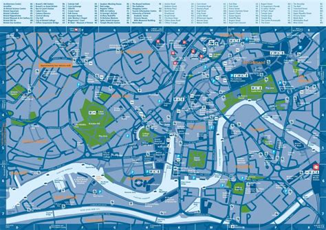 Bristol Tourist Attractions Map - Bristol City Centre Map Printable ...