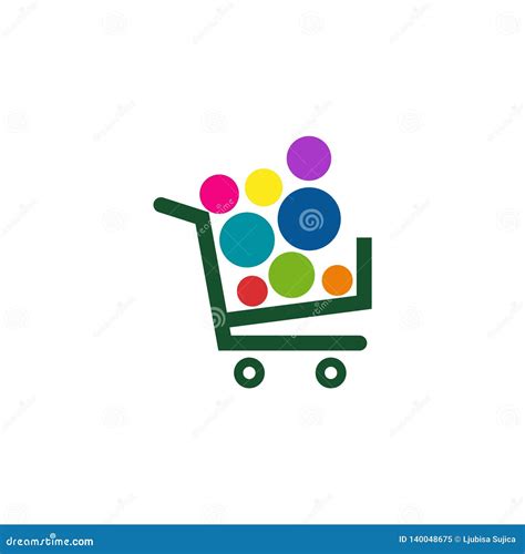 Color Shopping Cart Logo Design, Shopping Cart Icon Stock Vector ...