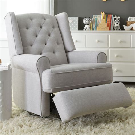 Best Chairs Finley Swivel Glider Recliner - Gray Tweed | Swivel glider recliner, Rocking chair ...