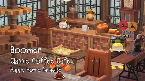 [ACNH] Happy Home Paradise | Boomer's Home | Classic Coffee Cafe ...