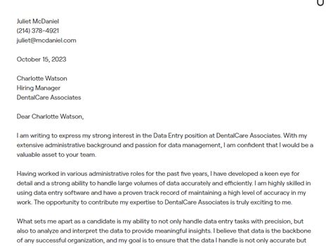 5+ Data Entry Cover Letter Examples (with In-Depth Guidance)