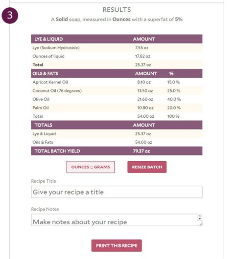 Soap Making Recipe Lye Calculator | Bryont Blog