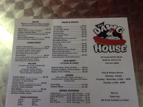 Dawg House Menu, Menu for Dawg House, Belford, Belford - Urbanspoon/Zomato