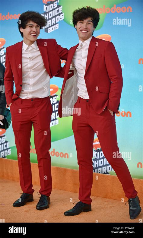 Alan and Alex Stokes attend Nickelodeon's Kids' Choice Awards 2019 at ...