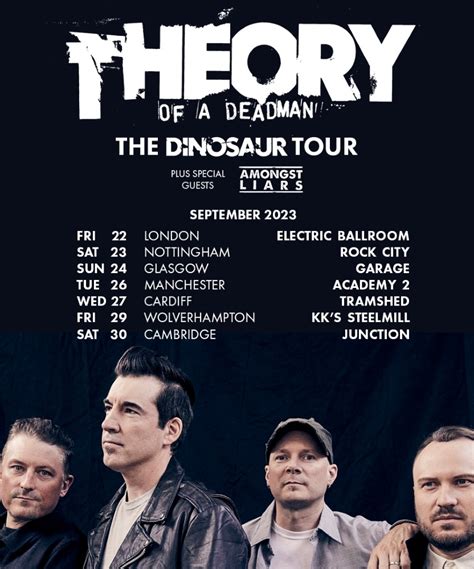 Theory of a Deadman - The Dinosaur Tour - 26 September 2023 ...