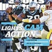 Lights, Cam Action Cam Newton Sports Illustrated Cover Art Print by Sports Illustrated - Sports ...