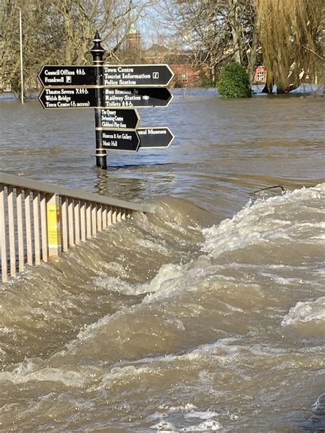 Police Station, Bus Station, River Severn, Tourist Information, Flood, Railway, Towns, Swimming ...