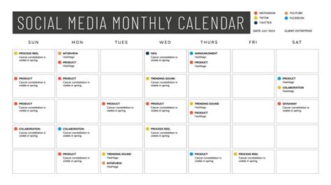 Free Printable Social Media Calendar Templates I Wepik, 47% OFF