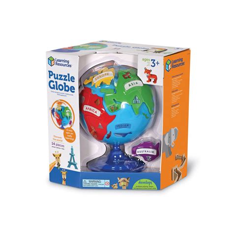 Learning Style, Early Learning, Spinning Globe, Challenging Puzzles, Shape Puzzles, Skills ...