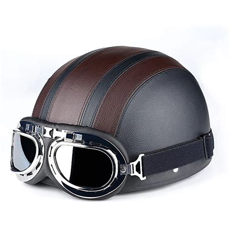 Motorcycle Helmets Classic Style Vintage Motorcycle Helmet Multi color ...