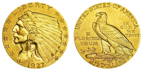 1927 Indian Head Gold $2.50 Quarter Eagle Early Gold Coins: Value and Prices