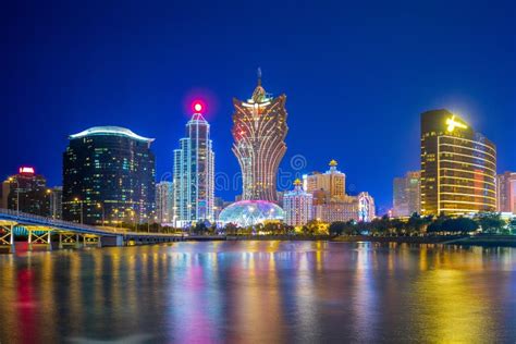 Skyline of Macau by the Sea Stock Image - Image of landscape, lisboa ...