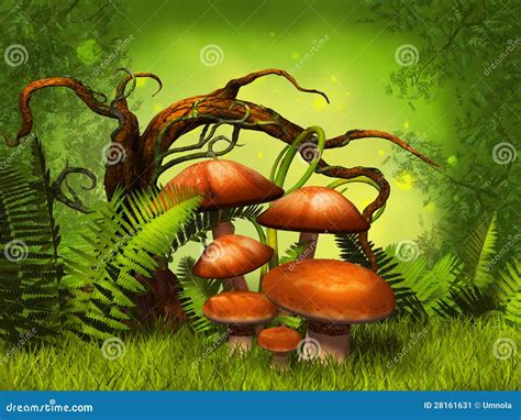 Fantasy Forest Illustration Stock Photo | CartoonDealer.com #88068282