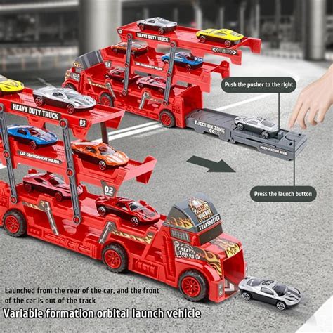 Transporter Carrier Truck Toy Diecast - Free Shipping - Hobbyshmoby.com