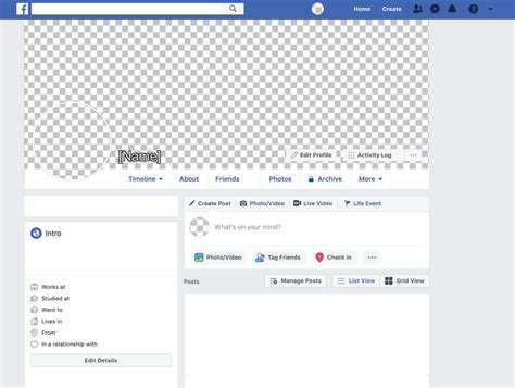 Facebook Profile Timeline Template