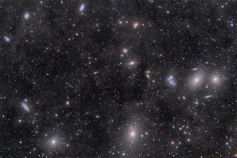 Preaching to Infinity • Virgo Galaxy Cluster, deep field. The image shows...