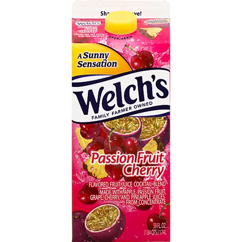 Welch's® Passion Fruit Cherry Juice Cocktail 59 fl. oz. Carton | Fruit ...