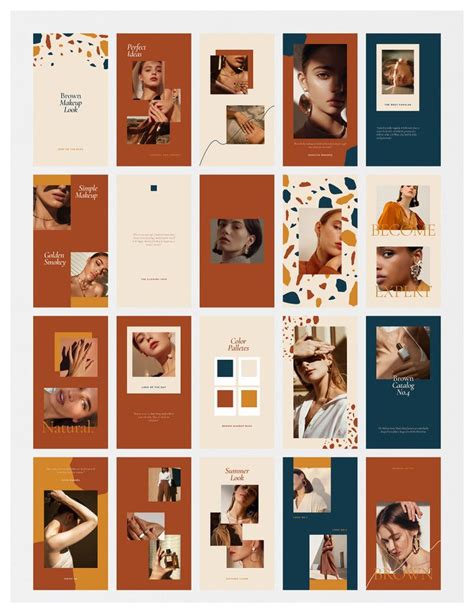 BROWN Instagram Stories on Behance | Social media design inspiration, Instagram design layout ...