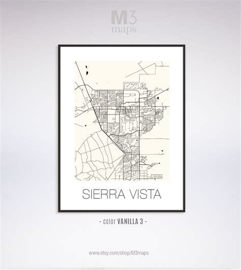 Sierra Vista Arizona Sierra Vista AZ Map Sierra Vista Map - Etsy