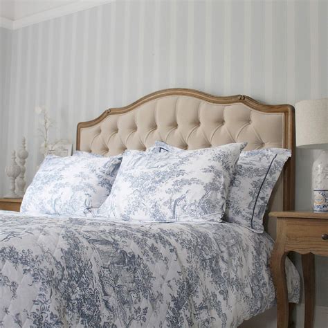 Country Toile Blue Bed Linen | Blue and White Bed Linen With Traditional Toile Print