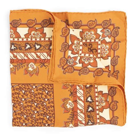 Hermès Orange Silk Pochette Scarf Labellov Buy and Sell Authentic Luxury