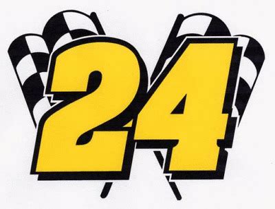 JEFF GORDON #24 Decal racing nascar Flag 4 x 5 | eBay