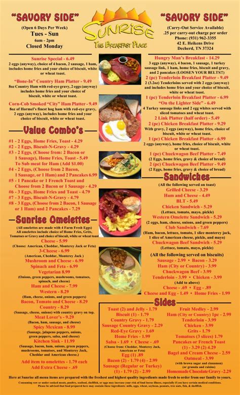 Sunrise-Menu-2 – SUNRISE (The Breakfast Place) LLC