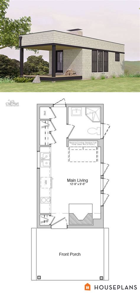 27 Adorable Free Tiny House Floor Plans | Крошечные дома, Архитектура, Небольшие домики