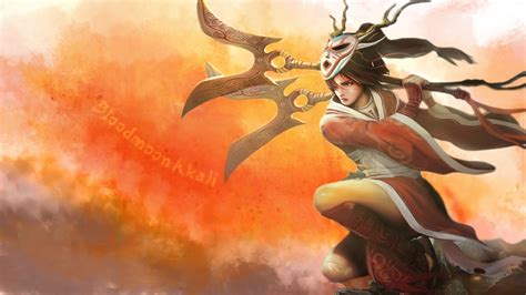 Bloodmoon Akali Fanart (1) - League of Legends Wallpapers