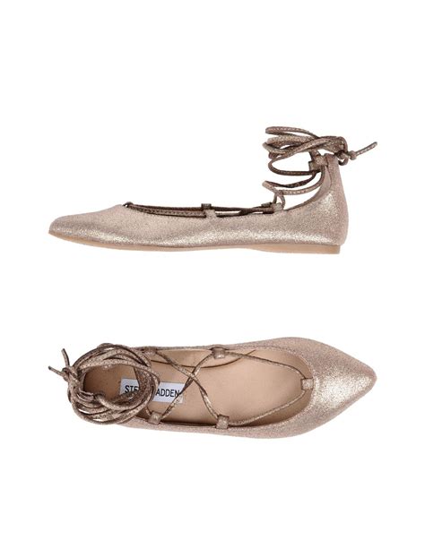 Steve Madden Leather Ballet Flats - Lyst