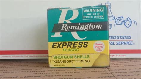 VINTAGE REMINGTON MAGNUM Express Shotgun shells Ammo Box Cardboard Box Only $12.75 - PicClick
