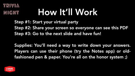 New Years Trivia Night: Virtual Game Pack Fun for Your Zoom Party With Family, Friends, or Work ...