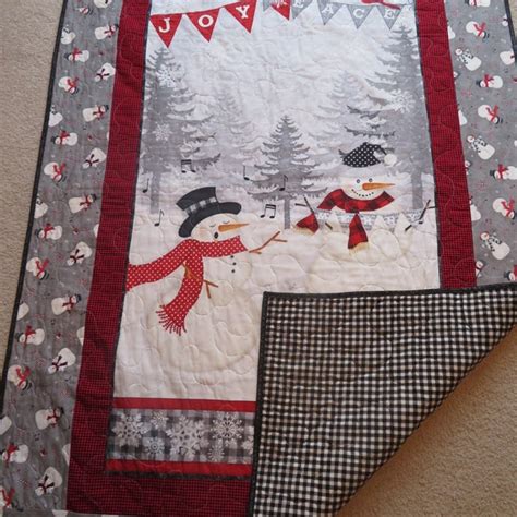 Snowman Quilt - Etsy