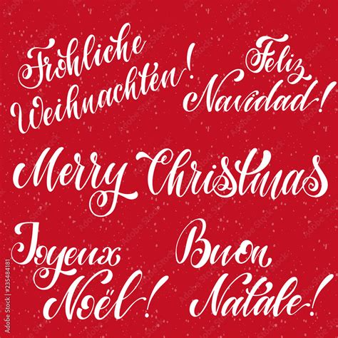 Merry Christmas In Different Languages Poster