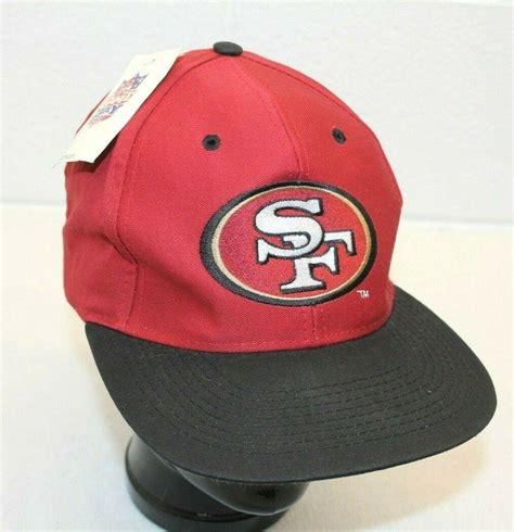 Vintage NFL Logo 7 San Francisco 49ers Front SF Logo Snapback Trucker Hat NWT | #2017826966