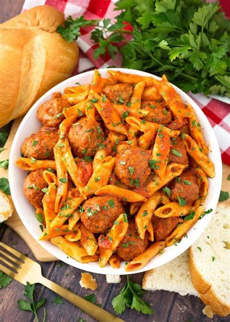 Instant Pot Meatball Pasta Dinner | Simply Happy Foodie