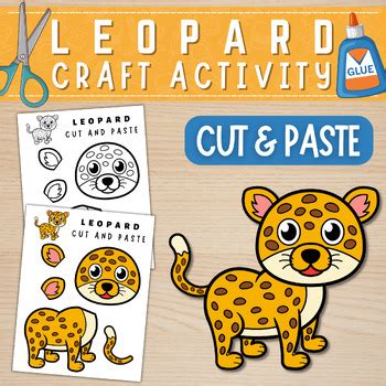 Leopard Craft | Jungle Animal Activities | Zoo Animal Craft | Cut and Paste