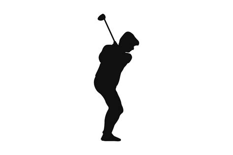 Golf swing silhouette illustration 5854579 Vector Art at Vecteezy