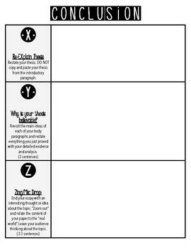 Introduction and Conclusion Paragraph Graphic Organizer by Meet me in ...