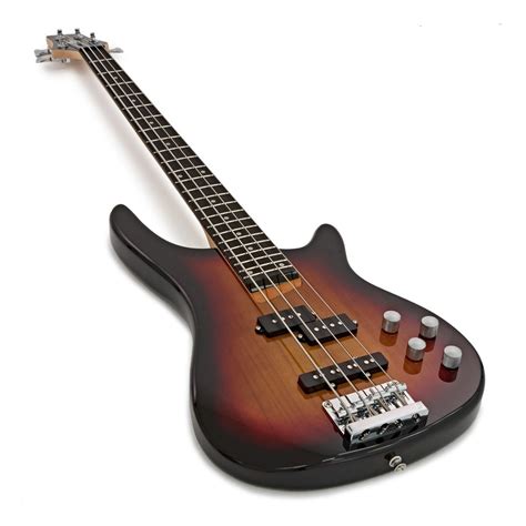 Chicago Bass Guitar by Gear4music, Sunburst - Box Opened at Gear4music