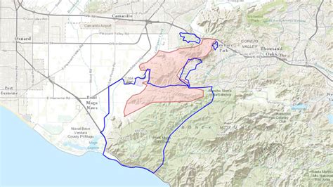 Camarillo Fire 2013 Today: Springs Fire Map Widens to Deer Creek